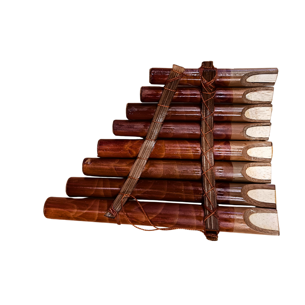 Handcrafted Bamboo Harmonica Pan Flute (Hawaii) – 6" Natural Bamboo Wind Instrument