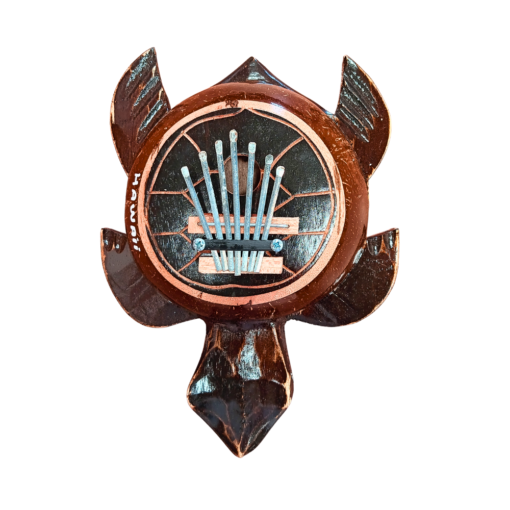 Honu Turtle Coconut Karimba – Handmade Hawaiian Musical