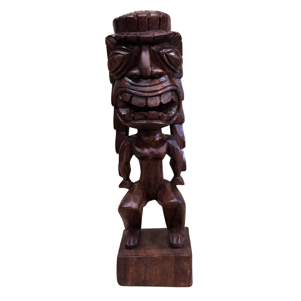 Premium 12" Hawaiian Kanaloa Tiki Statue – Limited Edition Hardwood
